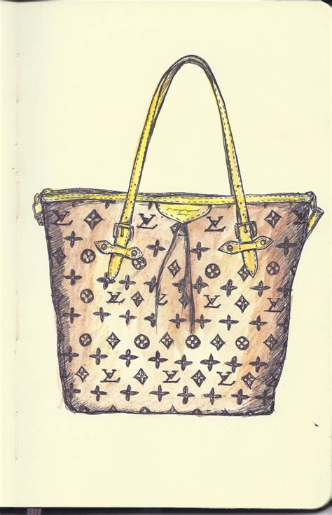 elegant Louis Vuitton drawings